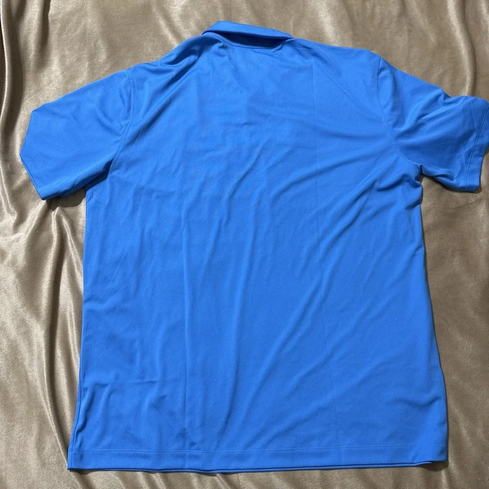 NWT Nike Golf Dri-FIT Polo Shirt Blue Gallagher / Carlin Motorsport Size XL - Picture 6 of 9